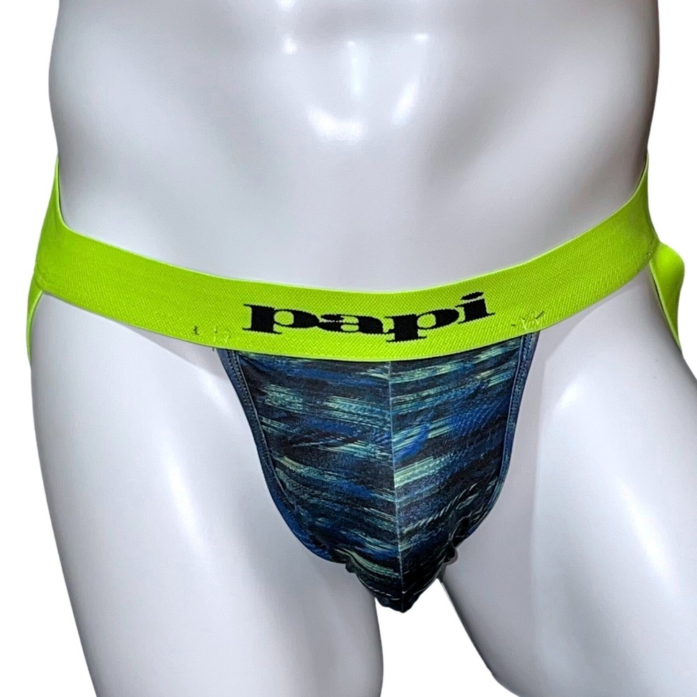 Papi‎ Jockstrap Lime Glitch Size XL (40-42) NWT